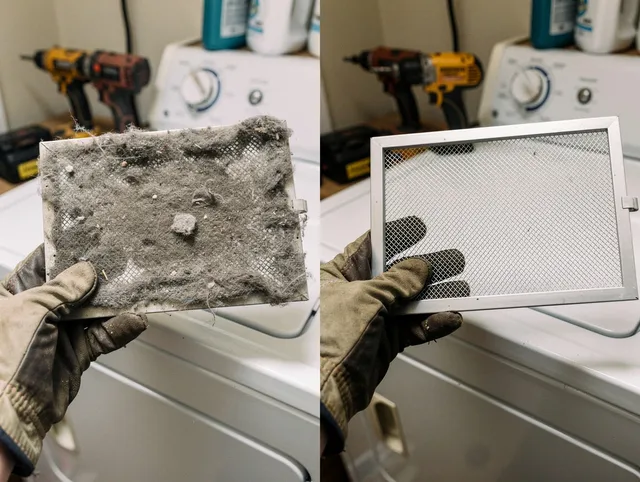 Professional lint trap cleaning by South Windsor Dryer Vent Cleaning in South Windsor