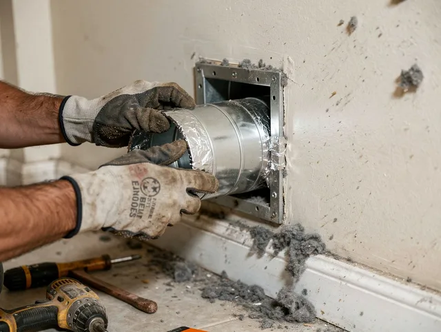 Professional dryer vent repair and installation by South Windsor Dryer Vent Cleaning in South Windsor